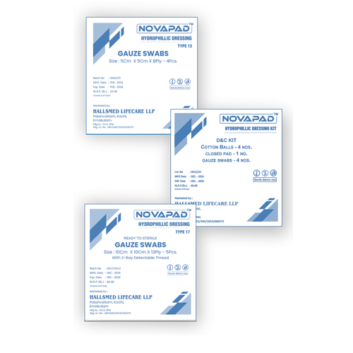 Novapad Quality Gauze Cotton Dressings